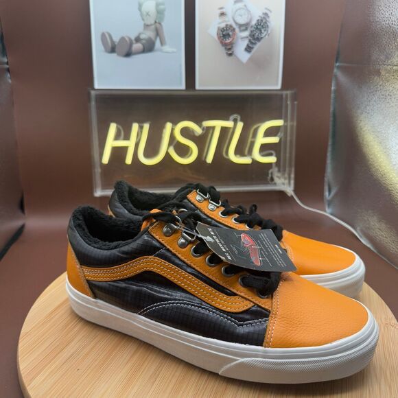 VANS Old Skool MTE Leather All Weather Apricot Black Men's 7.5 - Picture 1 of 10